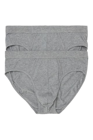 2 Slips - Gemêleerd Grijs