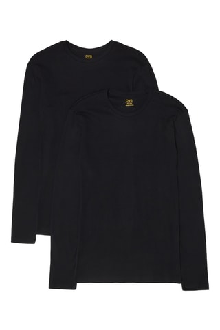 2 Biologisch Katoenen T-shirts - Zwart