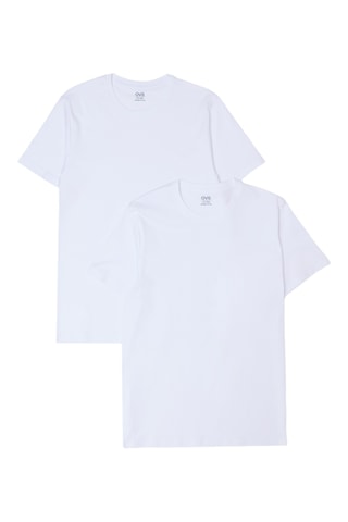 2 Biologisch Katoenen T-shirts - Wit