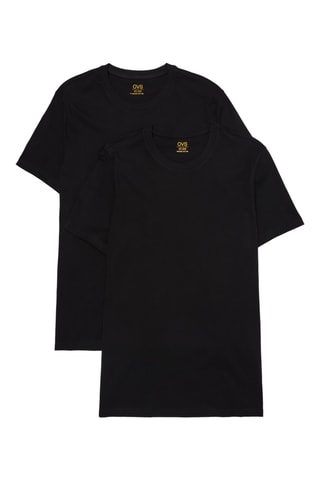 2 Biologisch Katoenen T-shirts - Zwart