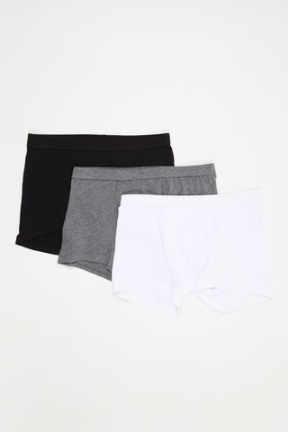3 Biologisch Katoenen Boxers - Zwart