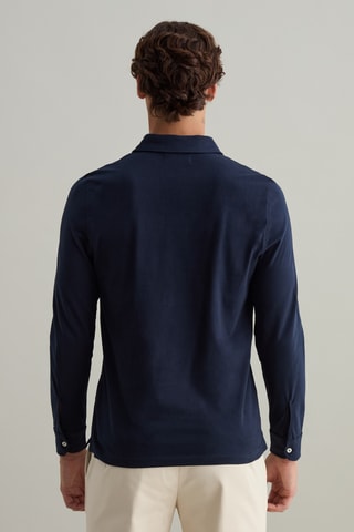 Biologisch Katoenen Polo - Marineblauw