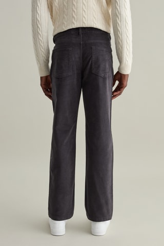 Velours Broek - Donkergrijs