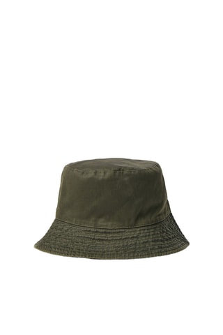 Dubbelzijdig Bobhoedje - Kaki en Bruin