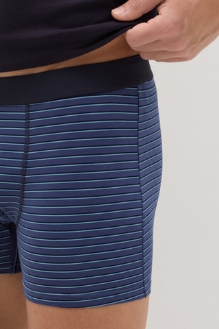 3 Biologisch Katoenen Boxers - Blauw