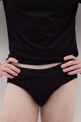 Biologisch Katoenen Slip - Zwart