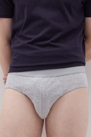 Biologisch Katoenen Slip - Gemêleerd Grijs