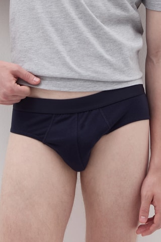 Biologisch Katoenen Slip - Marineblauw