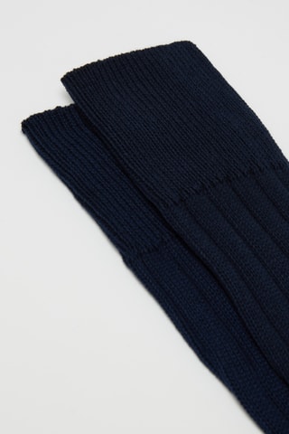 Hoge Sokken Marineblauw