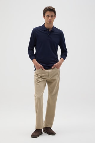 Biologisch Katoenen Polo - Marineblauw