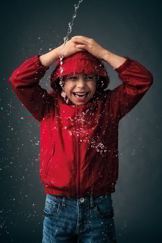 Jasje met capuchon - Rood