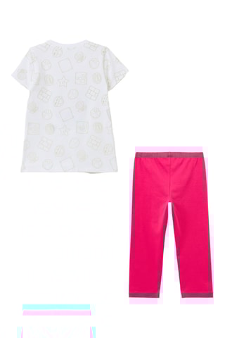 T-shirt en Broek Prinses Peach Super Mario - Wit en Roze