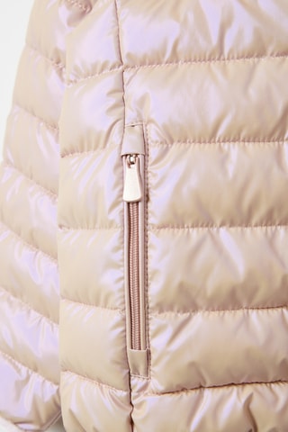 Gewatteerde jas met capuchon - Goudkleurig