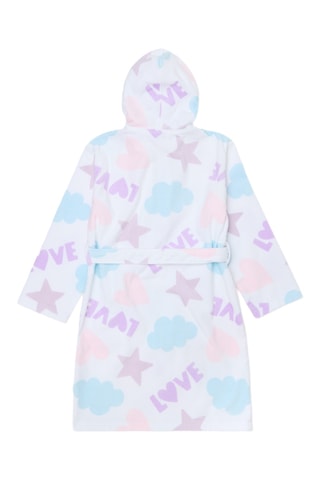 Biologisch Katoenen Badjas met Capuchon - Wit