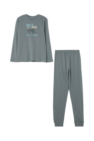 Biologisch Katoenen Pyjama Grijs