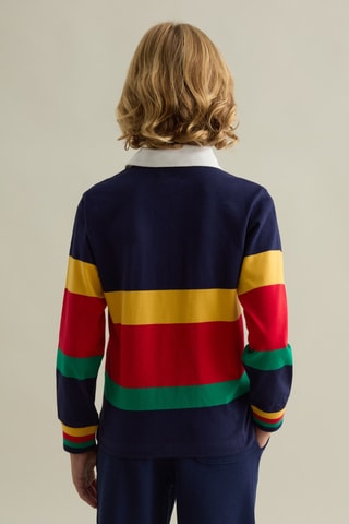 Polo PMB Athletic club - Marineblauw en Rood