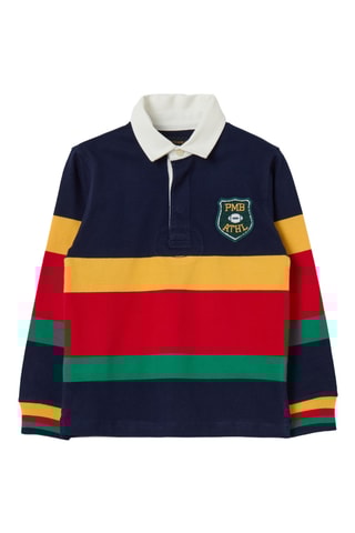 Polo PMB Athletic club - Marineblauw en Rood