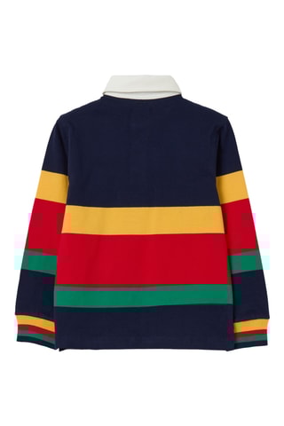 Polo PMB Athletic club - Marineblauw en Rood