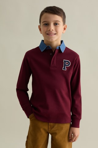 Polo - Bordeauxrood en Marineblauw