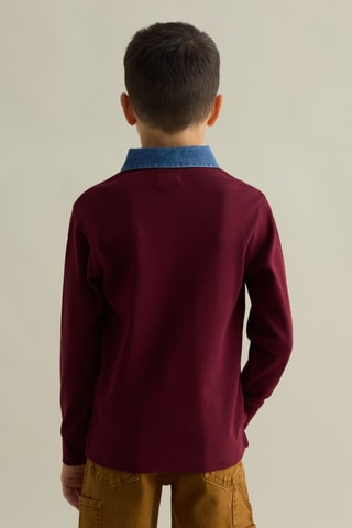 Polo - Bordeauxrood en Marineblauw