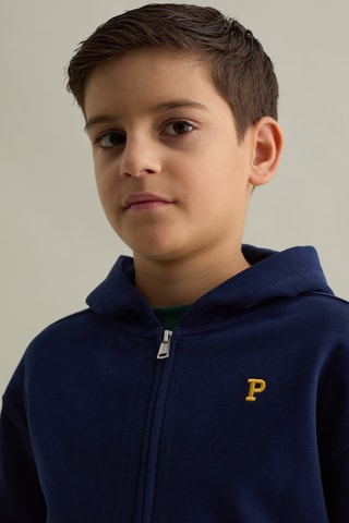 Sweater met capuchon - Marineblauw