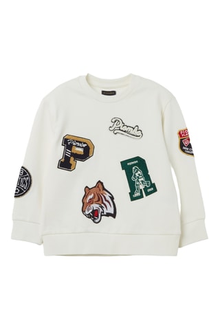 Sweater - Wit en Beige