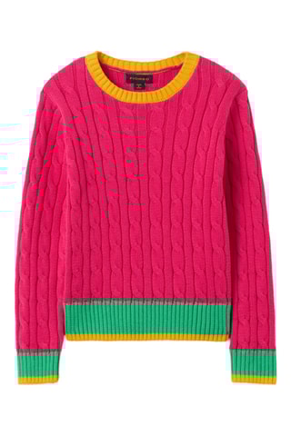 Trui - Fuchsia en Groen