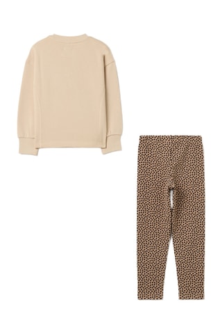 T-shirt en Broek - Beige