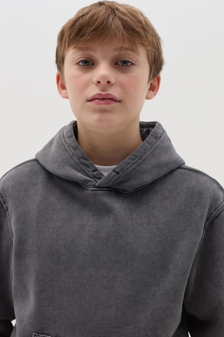 Sweater met capuchon - Donkergrijs