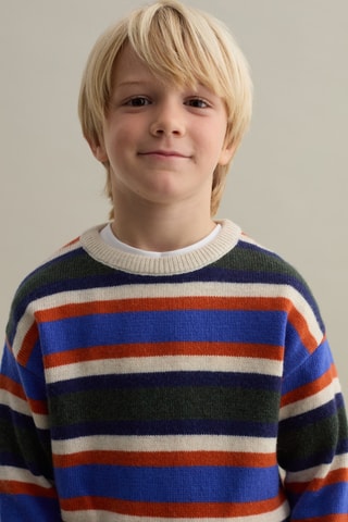 Trui - Marineblauw en Ecru