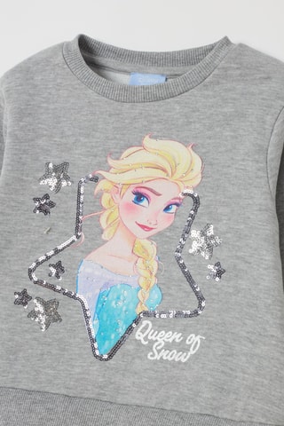 Jurk trompe-l’œil Elsa Frozen Disney - Gemêleerd Lichtgrijs