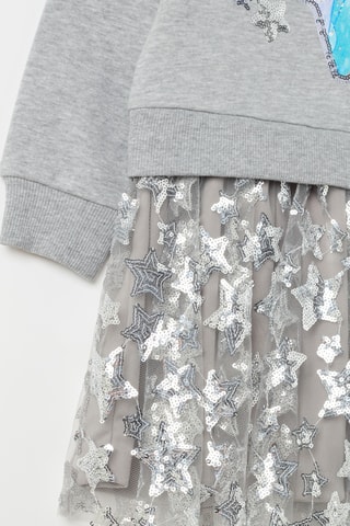 Jurk trompe-l’œil Elsa Frozen Disney - Gemêleerd Lichtgrijs