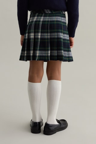 Plissérok - Zwart en Lichtgroen