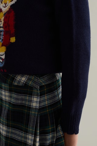 Plissérok - Zwart en Lichtgroen