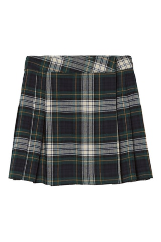 Plissérok - Zwart en Lichtgroen