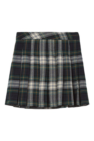 Plissérok - Zwart en Lichtgroen