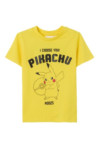 T-shirt Pickachu Pokémon - Geel