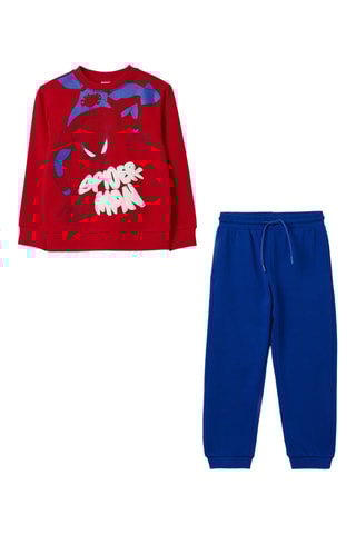 Sweater en Joggingbroek Spider-Man Avengers Marvel - Rood en Kobaltblauw