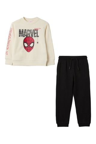 Sweater en Joggingbroek Spider-Man Avengers Marvel - Wit en Zwart