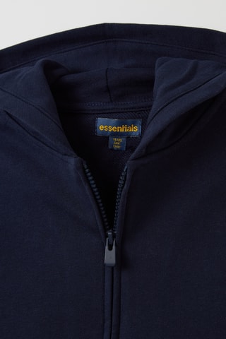 Biologisch Katoenen Sweater met Capuchon - Marineblauw