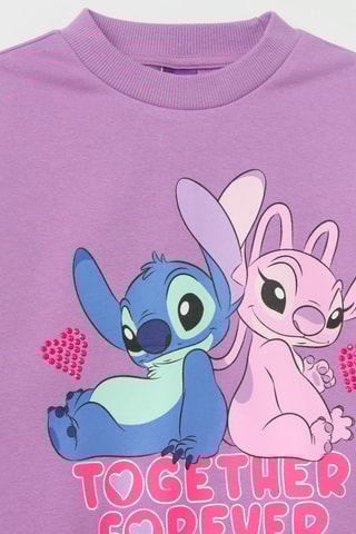 Sweater en Broek Stitch Lilo en Stitch Disney - Lichtpaars en Zwart