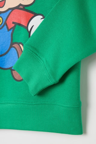 Sweater met Capuchon Super Mario - Groen