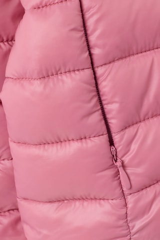 Gewatteerde jas met capuchon - Roze