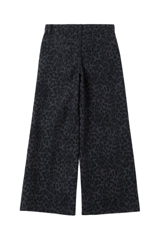 Broek wide legs - Antraciet en Zwart