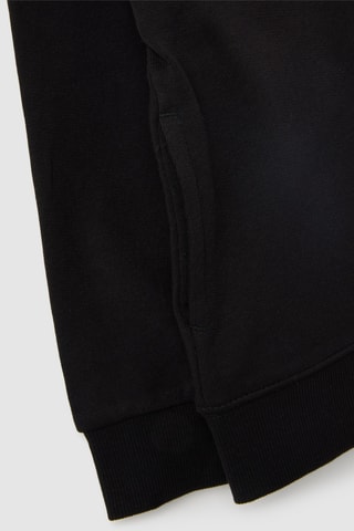 Biologisch Katoenen Sweater met Capuchon - Zwart