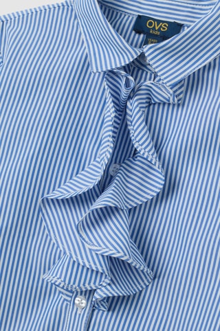 Blouse - Kobaltblauw en Wit