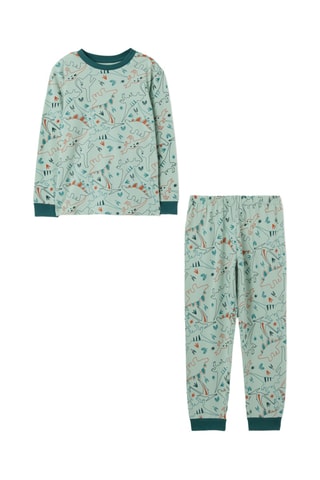 Biologisch Katoenen Pyjama Zeegroen