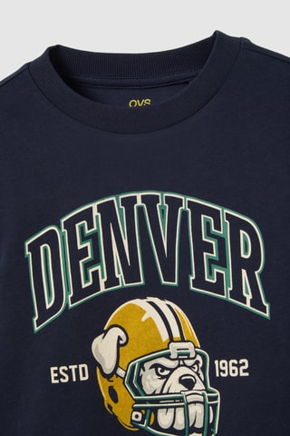 Biologisch Katoenen T-shirt - Marineblauw