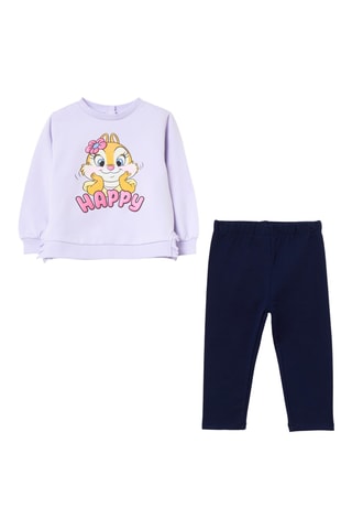 Sweater en Broek - Lichtpaars en Marineblauw