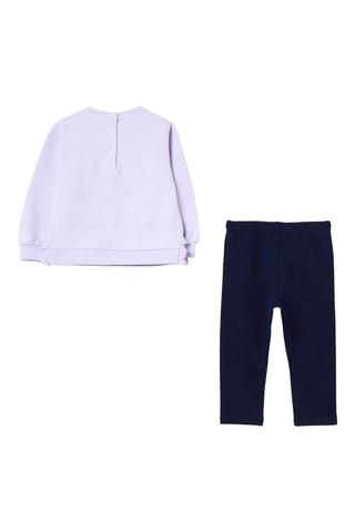 Sweater en Broek - Lichtpaars en Marineblauw